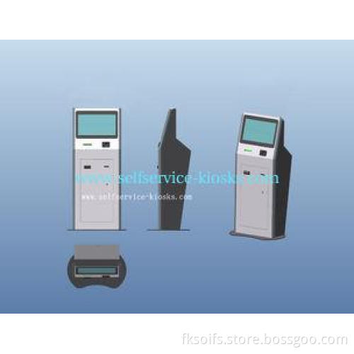 Lobby Dual Screen Bill Payment Kiosks with 19" Infrared tou